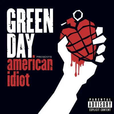 Imagem da capa do álbum American Idiot do Green Day