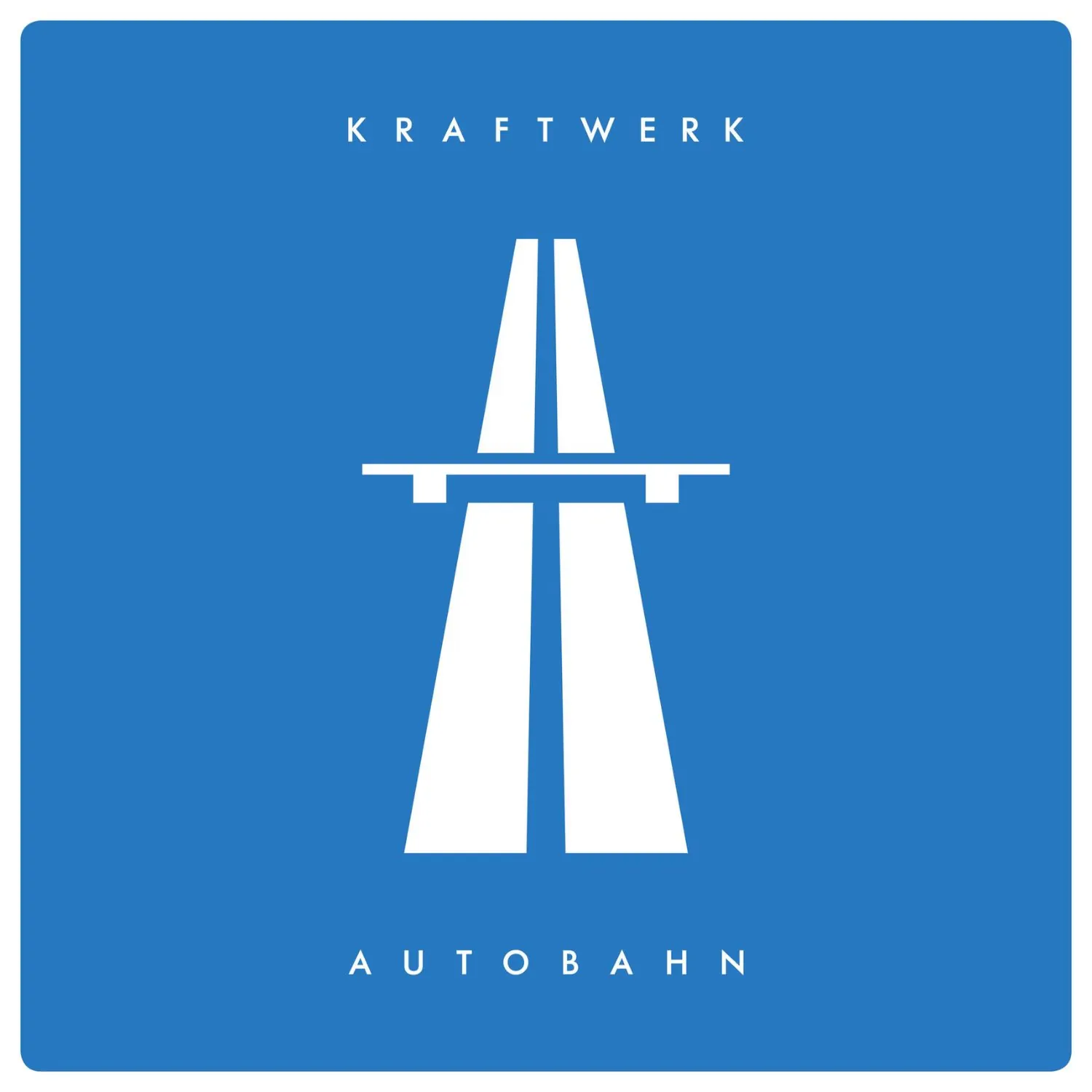 Imagem da capa do álbum Autobahn de Kraftwerk