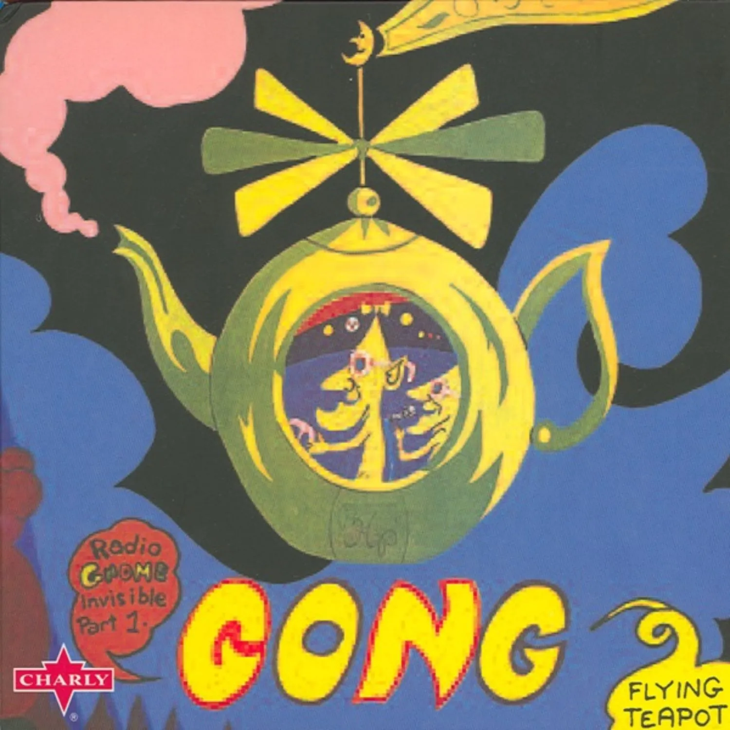 Imagem da capa do álbum Flying Teapot do Gong