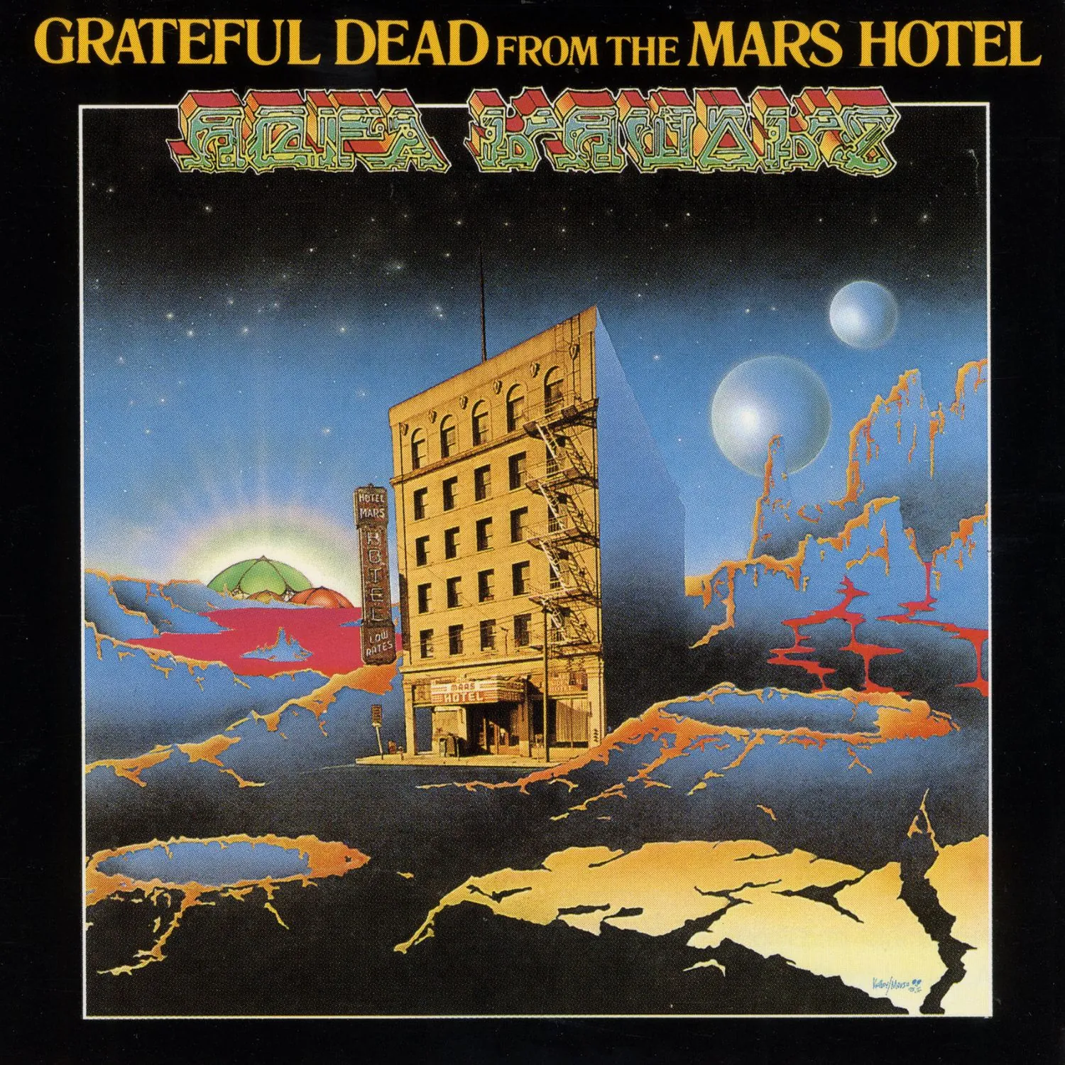 Imagem da capa do álbum From the Mars Hotel de Grateful Dead