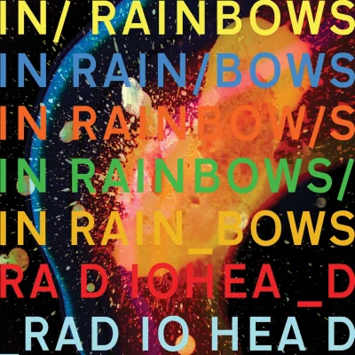Imagem da capa do álbum In Rainbows do Radiohead