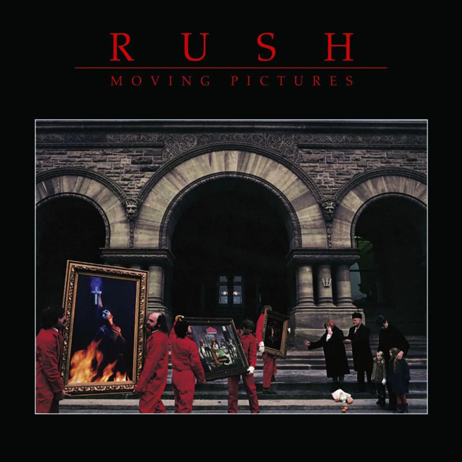 Imagem da capa do álbum Moving Pictures de Rush