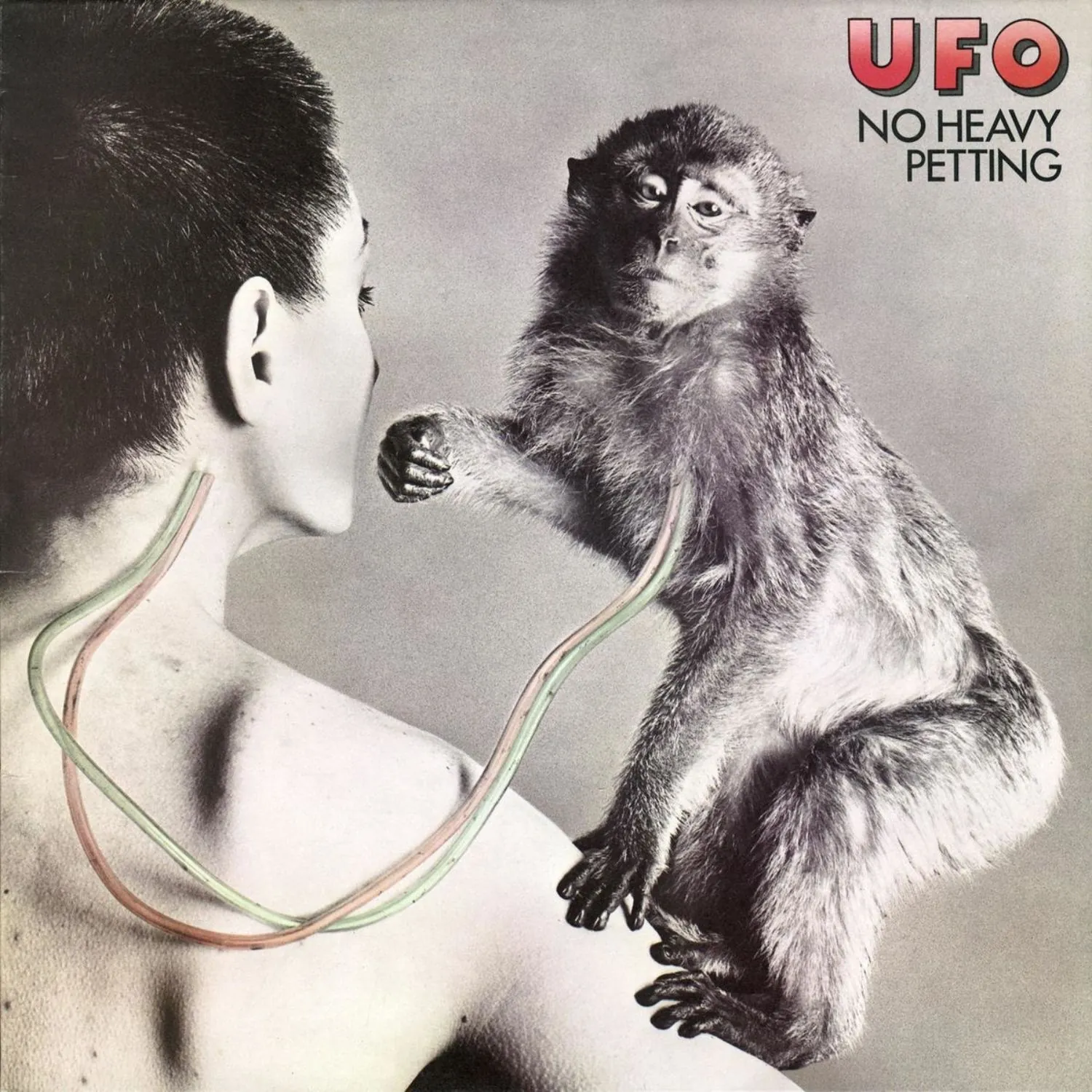 Imagem da capa do álbum No Heavy Petting de UFO
