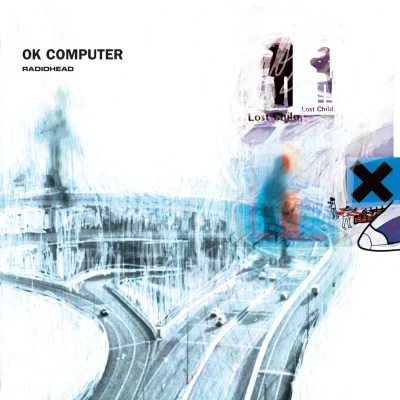 Imagem da capa do álbum OK Computer do Radiohead
