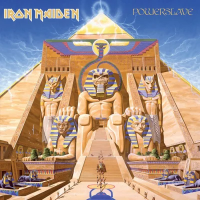 Imagem da capa do álbum Powerslave do Iron Maiden