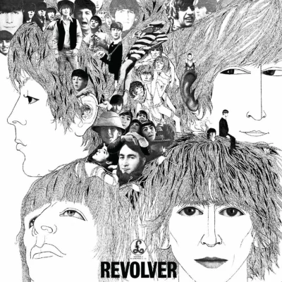 Imagem da capa do álbum Revolver do The Beatles