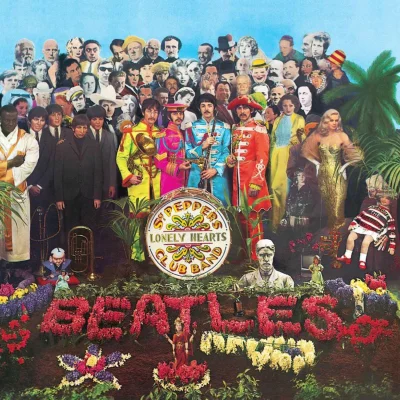 Imagem da capa do álbum Sgt. Pepper's Lonely Hearts Club Band do The Beatles