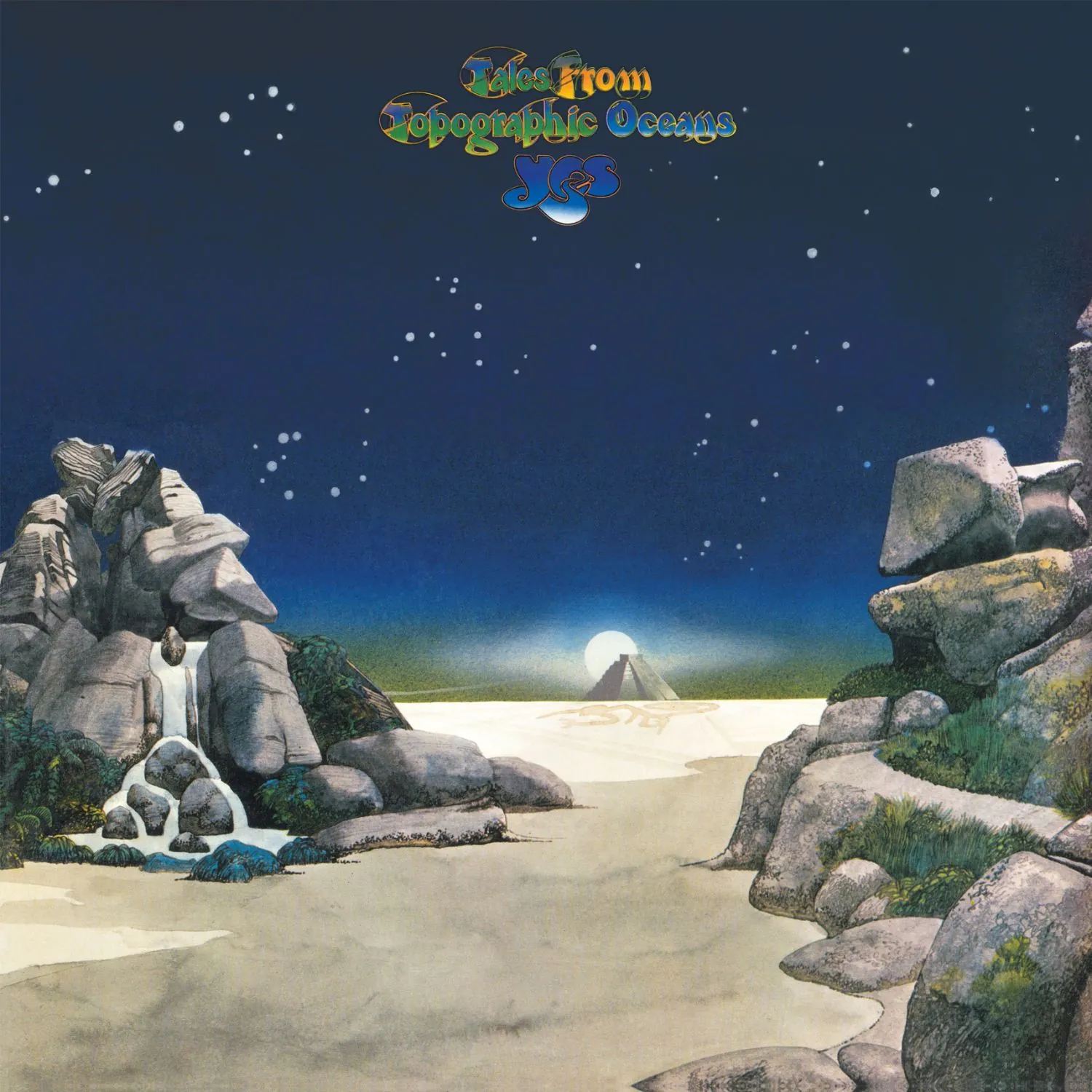 Imagem da capa do álbum Tales From Topographics Oceans do Yes