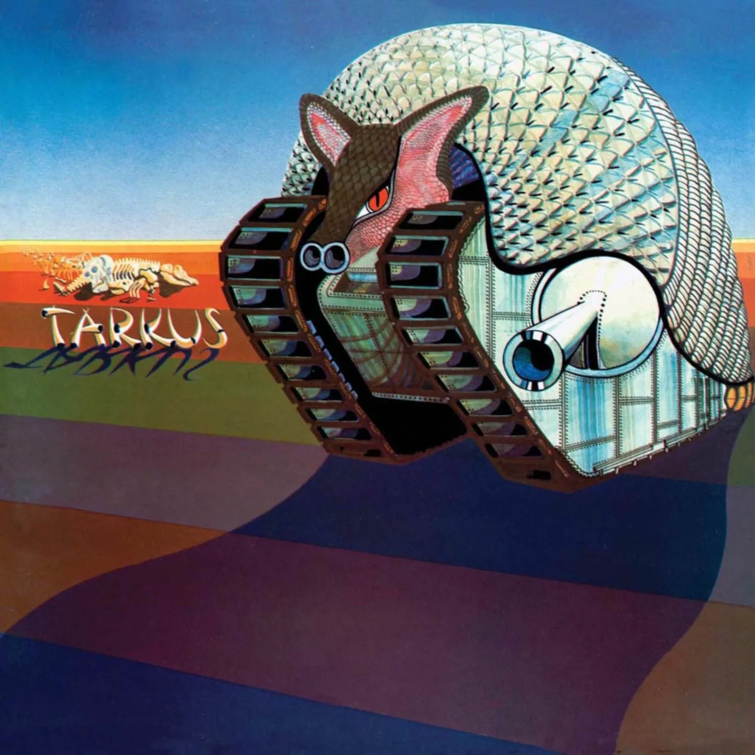 Imagem da capa do álbum Tarkus do Emerson, Lake & Palmer