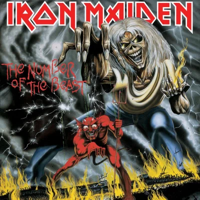 Imagem da capa do álbum The Number of the Beast do Iron Maiden