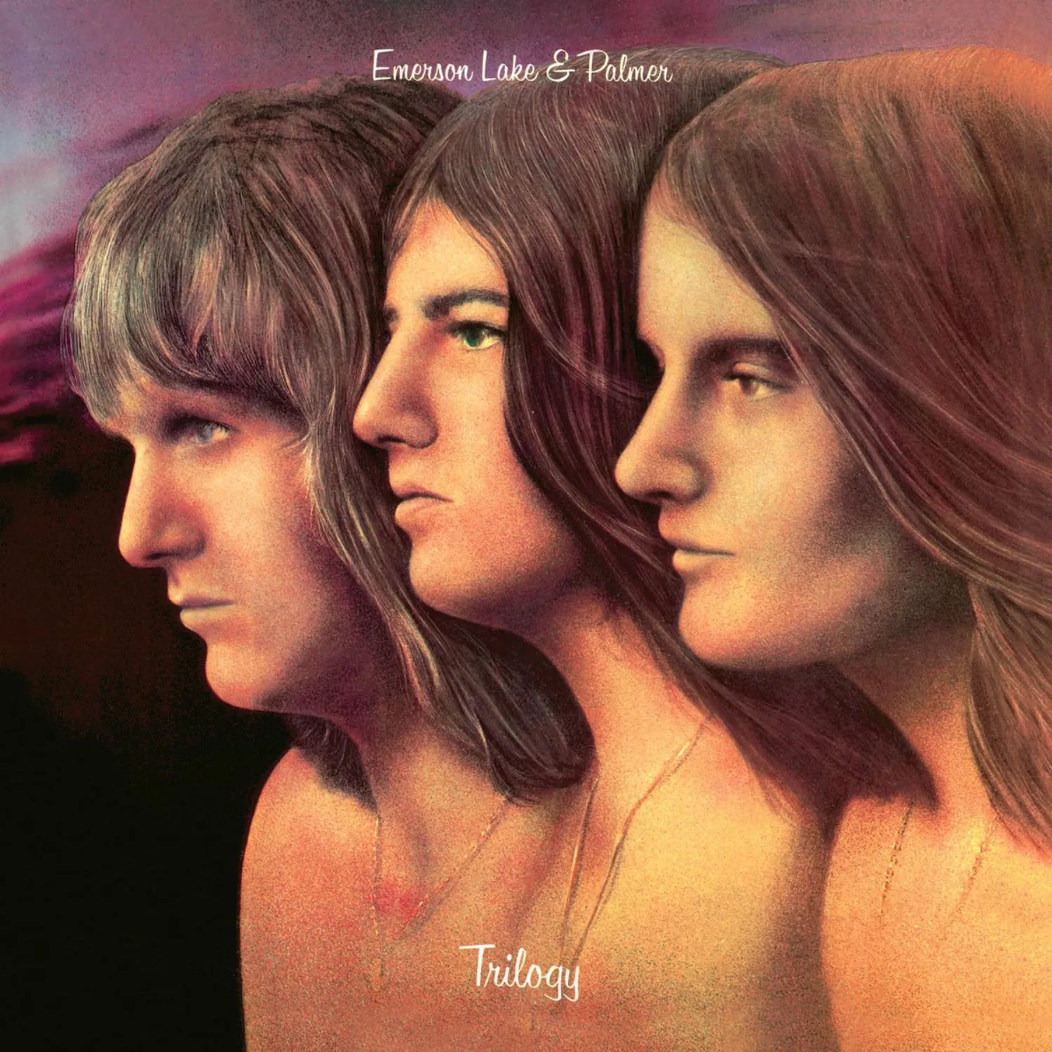 Imagem da capa do álbum Trilogy do Emerson, Lake & Palmer