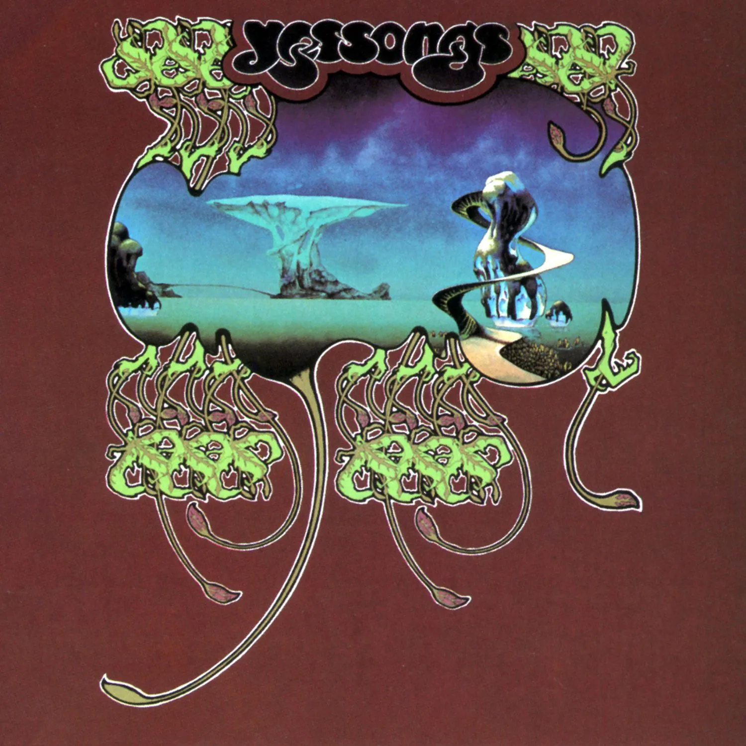 Imagem da capa do álbum Yessongs do Yes