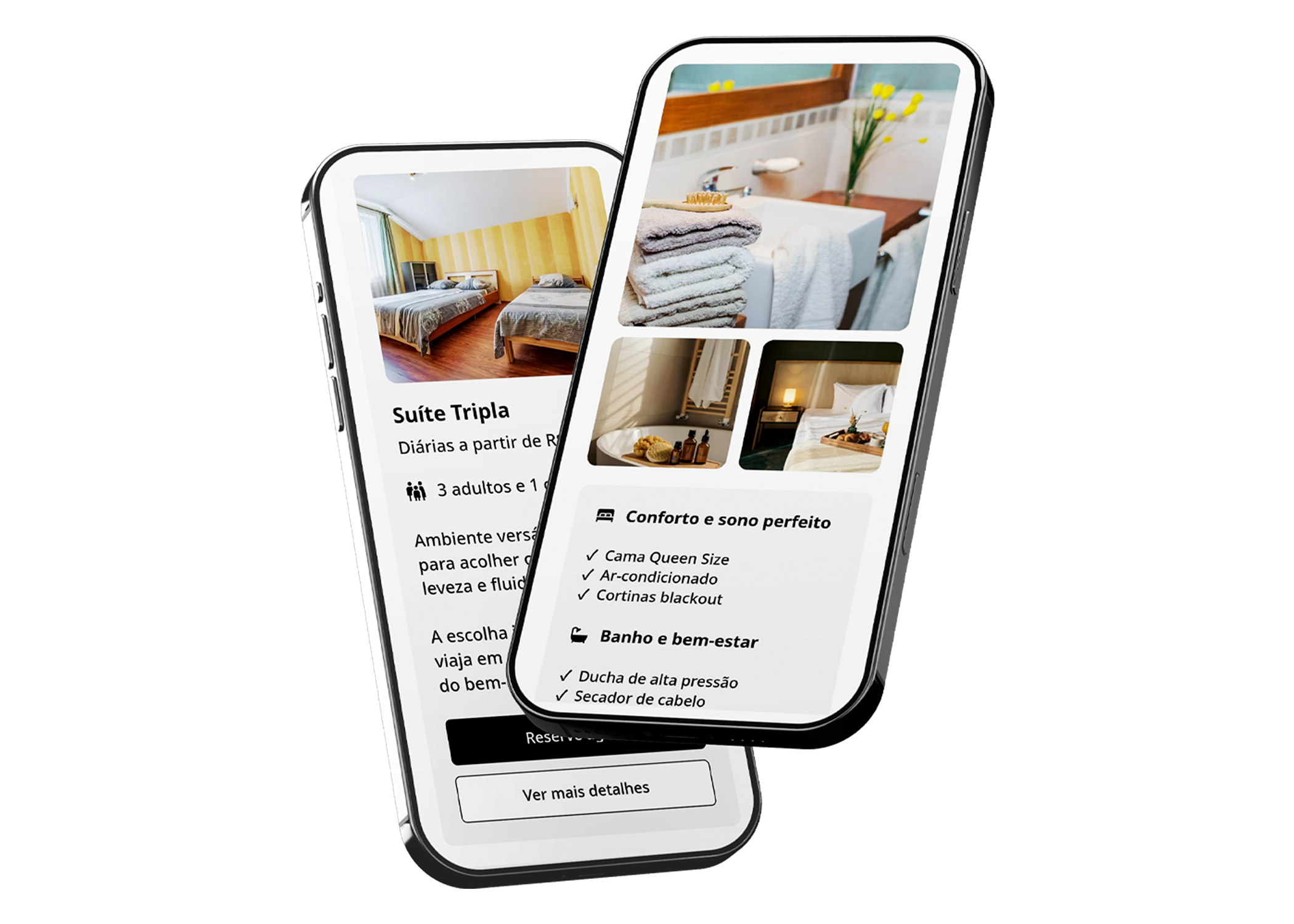 Mockup do Hotel das Begônias em mobile